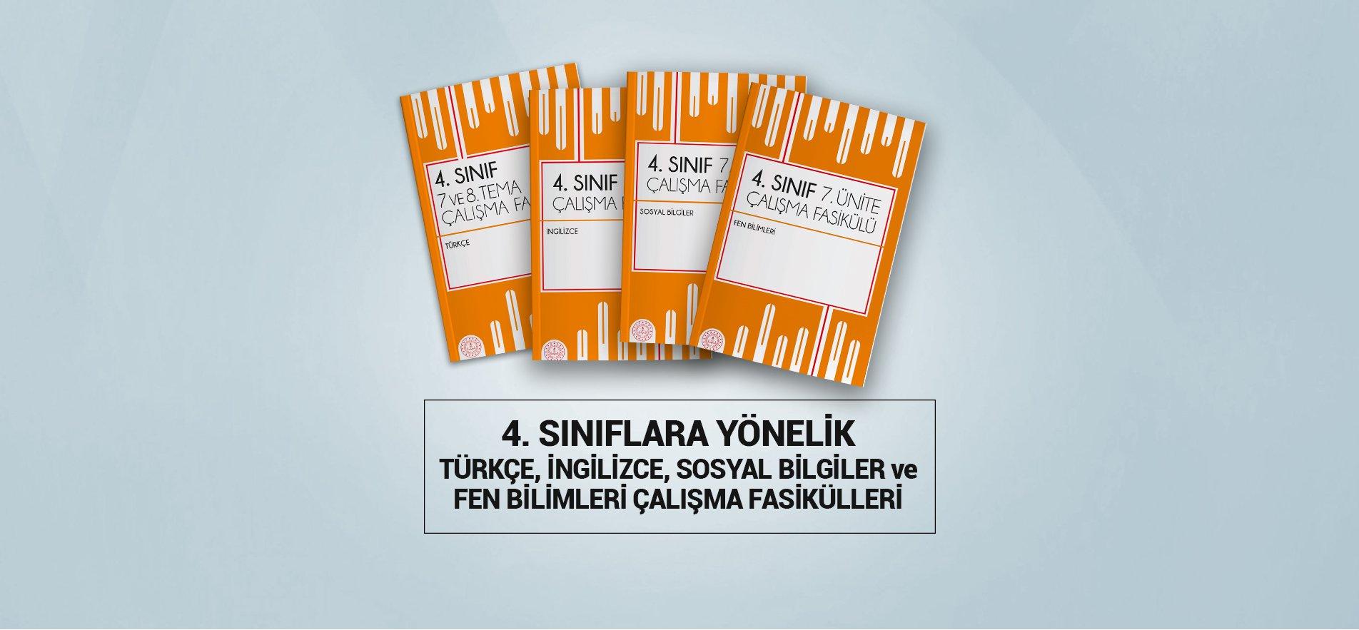 4. SINIFLAR İÇİN TÜM ÜNİTELERDEN YARDIMCI FASİKÜLLER YAYIMLANDI