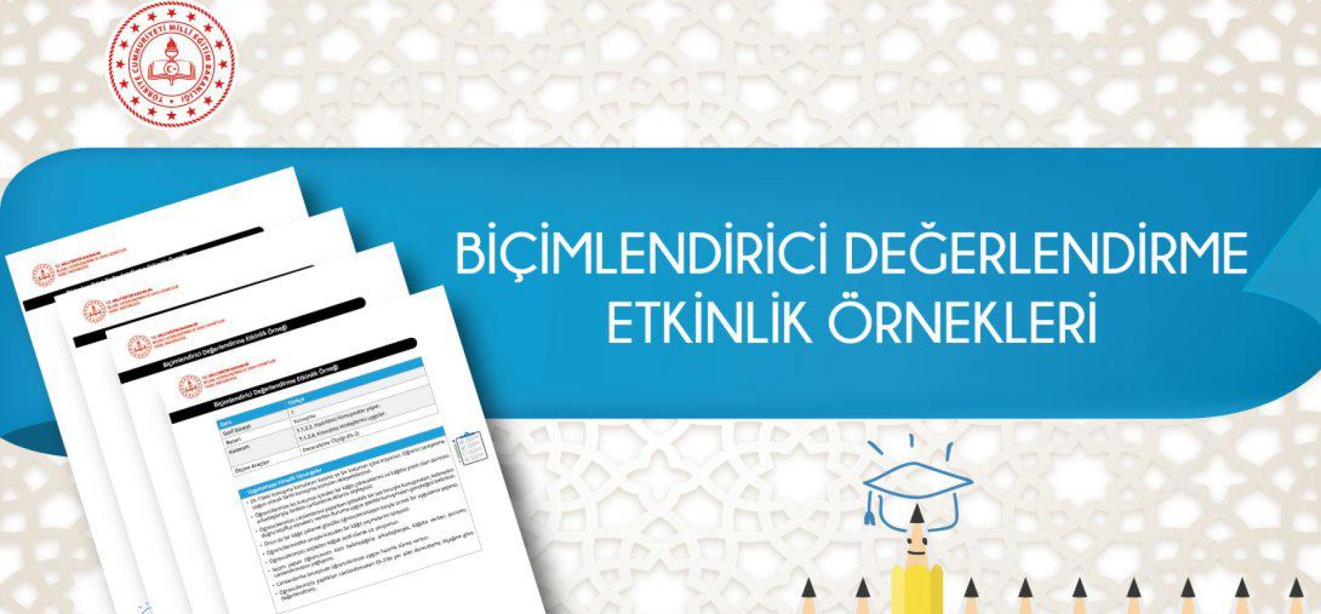 BİÇİMLENDİRİCİ DEĞERLENDİRMEYE YÖNELİK ÖRNEKLER YAYIMLANDI